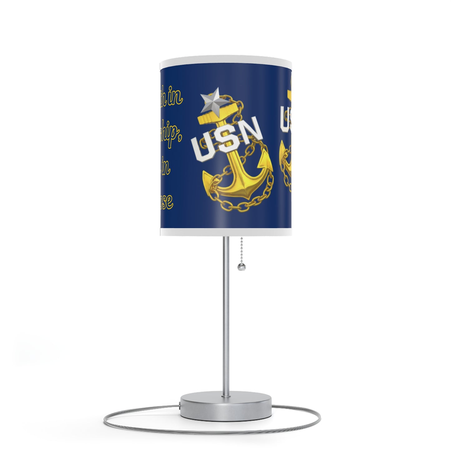 US Navy Chief Petty Officer Desk Lamp | CPO Emblematic Lighting