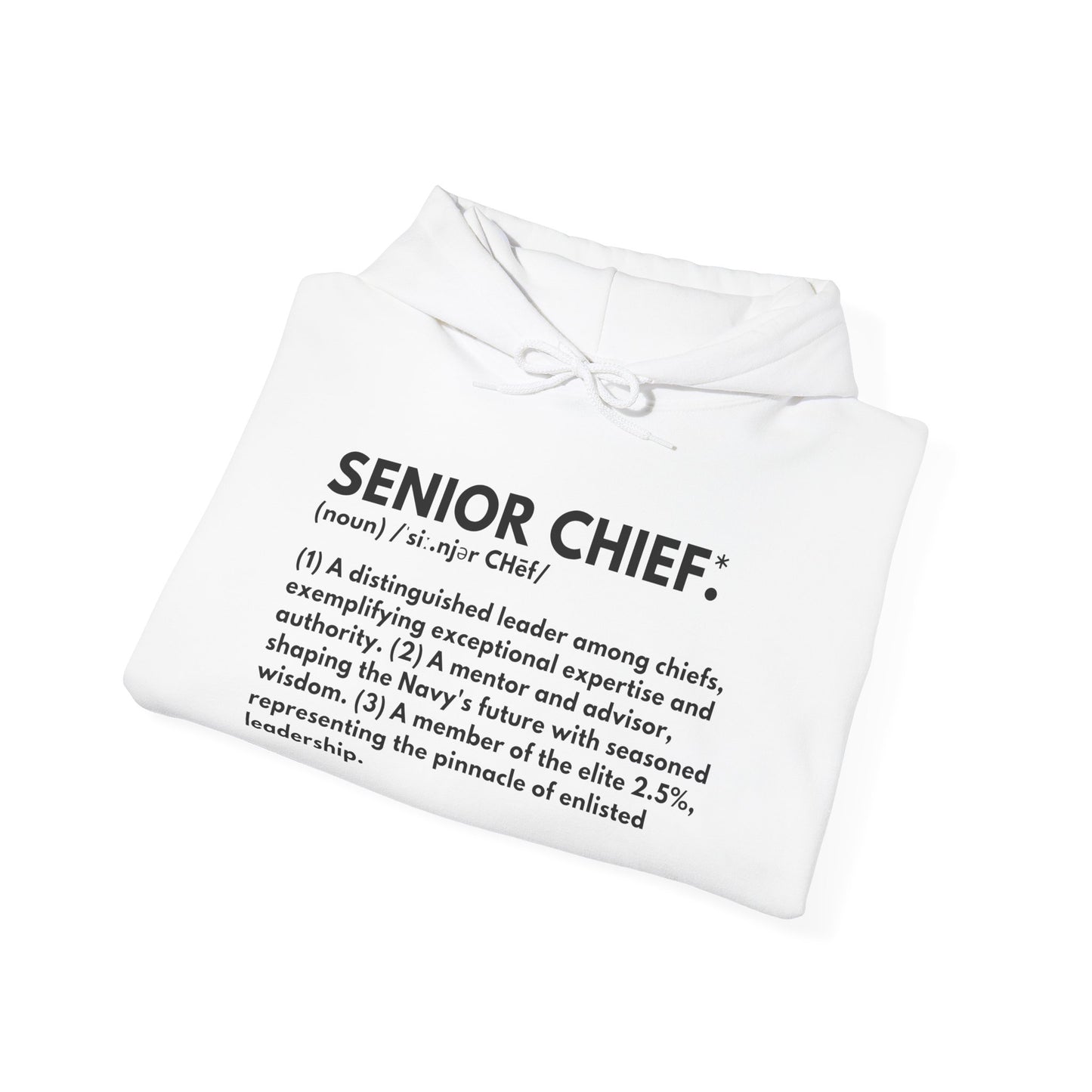 Senior Chief Definition Hoodie - Navy Chief Appreciation Apparel