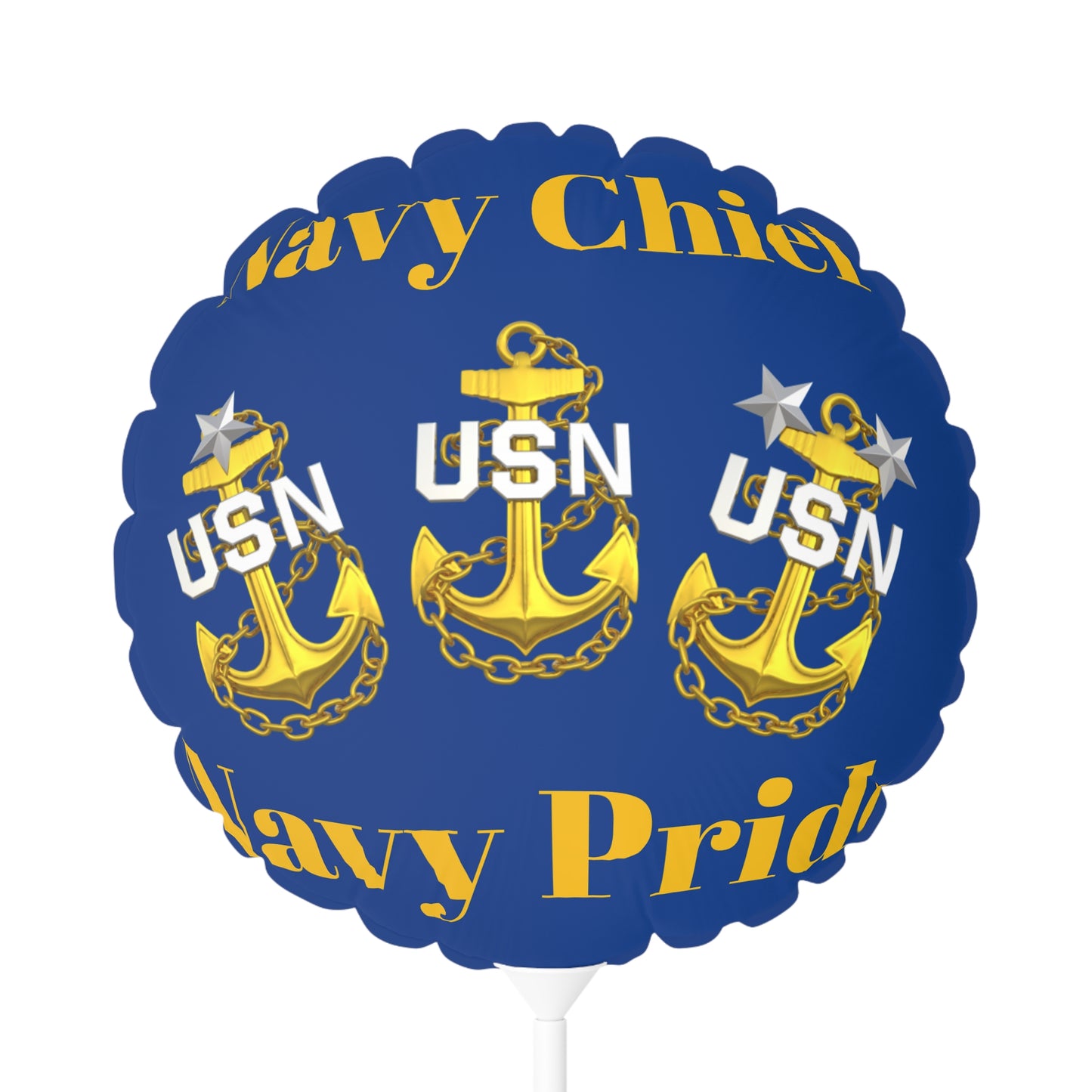 Navy Chief Pride Balloons | USN 1893 Navy Chief Balloons | Navy Themed Party Decor | Navy Chief Balloons | CPO Ceremony Decorations