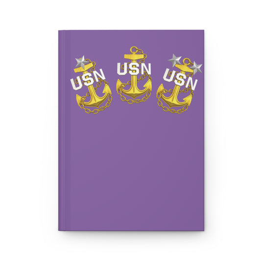 US Navy Chief Pride Hardcover Journal, Nautical Notebook for Veterans, Military Gifts, Graduation Journal, Personal Diary