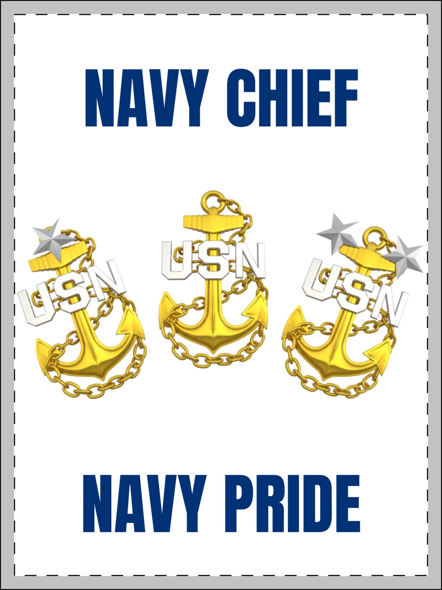 Navy Chief Navy Pride Framed Wall Art | USN Anchor Emblem Decor | Military Patriotic Art Print | Navy Chief Office Decor | USN Art Print