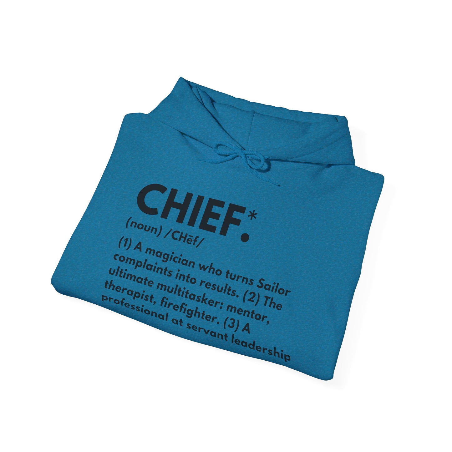 Chief Definition Hoodie - Navy Chief Appreciation Apparel