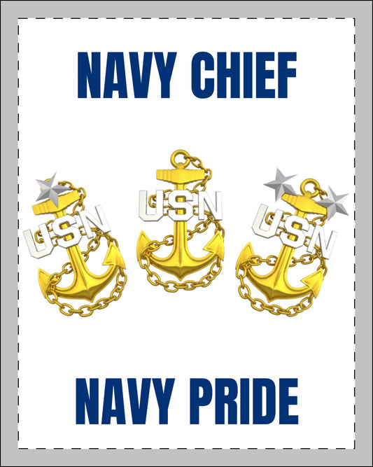 Navy Chief Navy Pride Framed Wall Art | USN Anchor Emblem Decor | Military Patriotic Art Print | Navy Chief Office Decor | USN Art Print