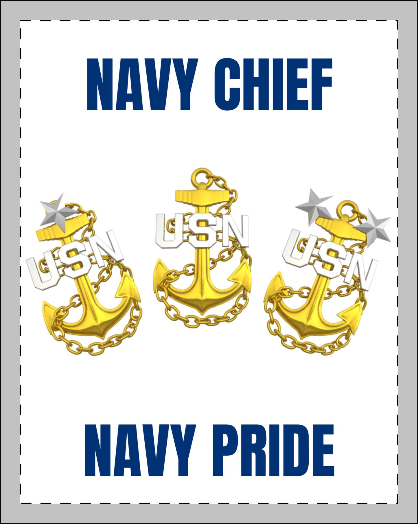 Navy Chief Navy Pride Framed Wall Art | USN Anchor Emblem Decor | Military Patriotic Art Print | Navy Chief Office Decor | USN Art Print