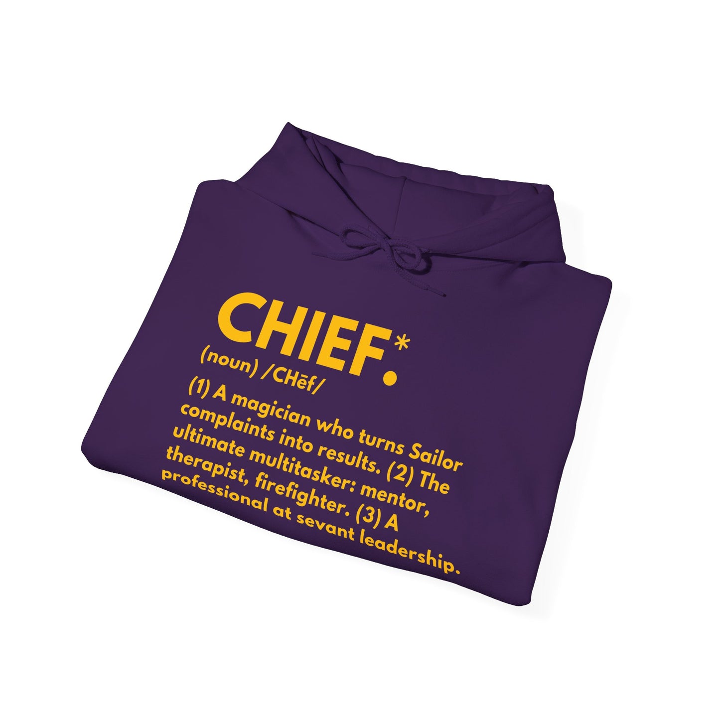 Chief Definition Hoodie - Navy Chief Appreciation Apparel