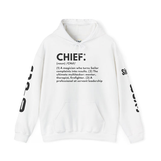 Chief Definition Hoodie - Navy Chief Appreciation Apparel