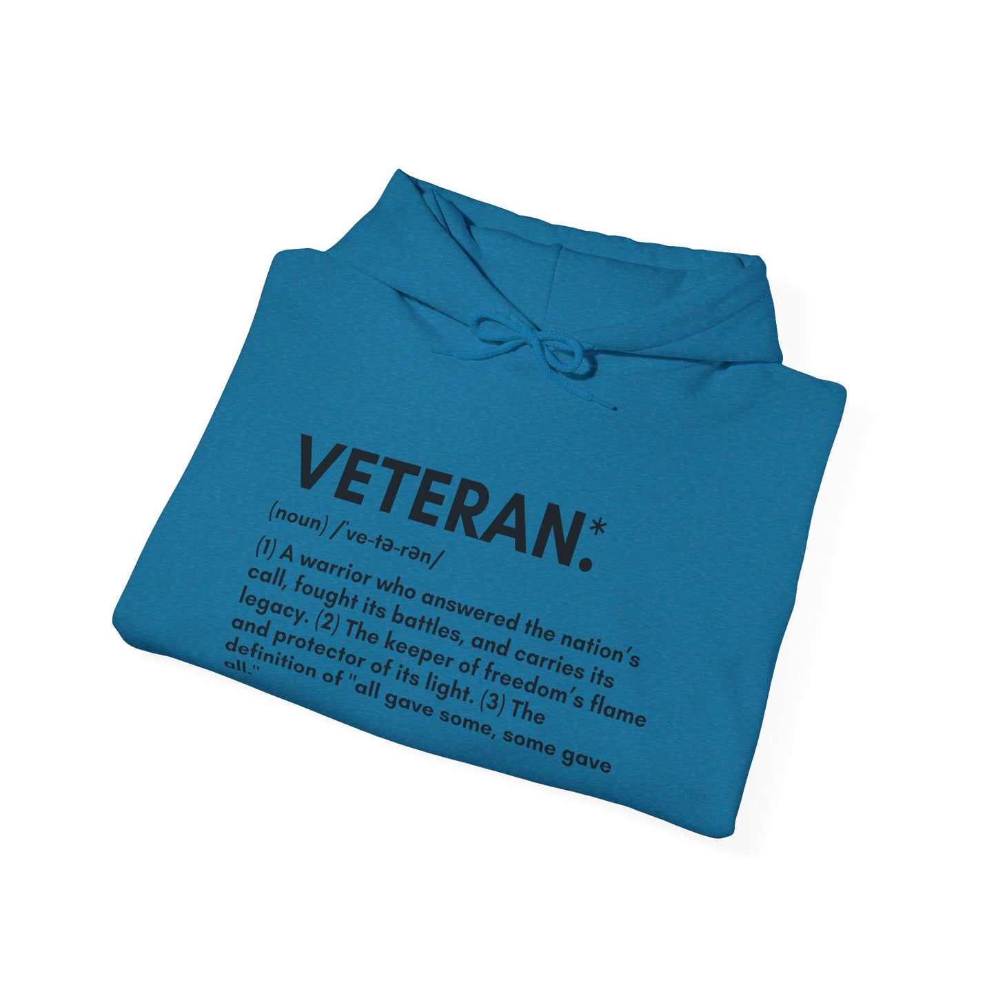 Veteran Definition Hoodie - Military Pride Appreciation Apparel