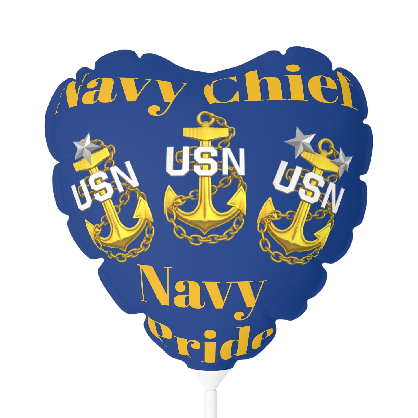 Navy Chief Pride Balloons | USN 1893 Navy Chief Balloons | Navy Themed Party Decor | Navy Chief Balloons | CPO Ceremony Decorations