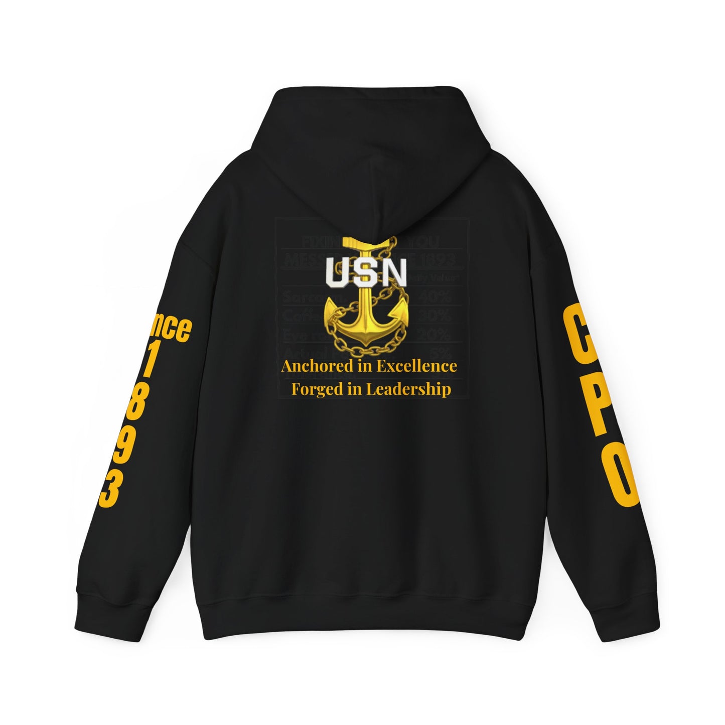 Chief Definition Hoodie - Navy Chief Appreciation Apparel