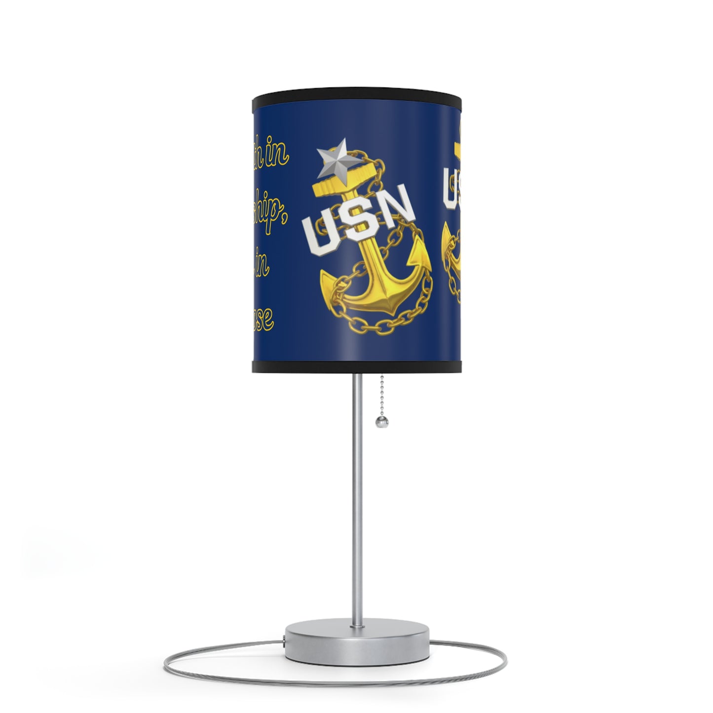 US Navy Chief Petty Officer Desk Lamp | CPO Emblematic Lighting