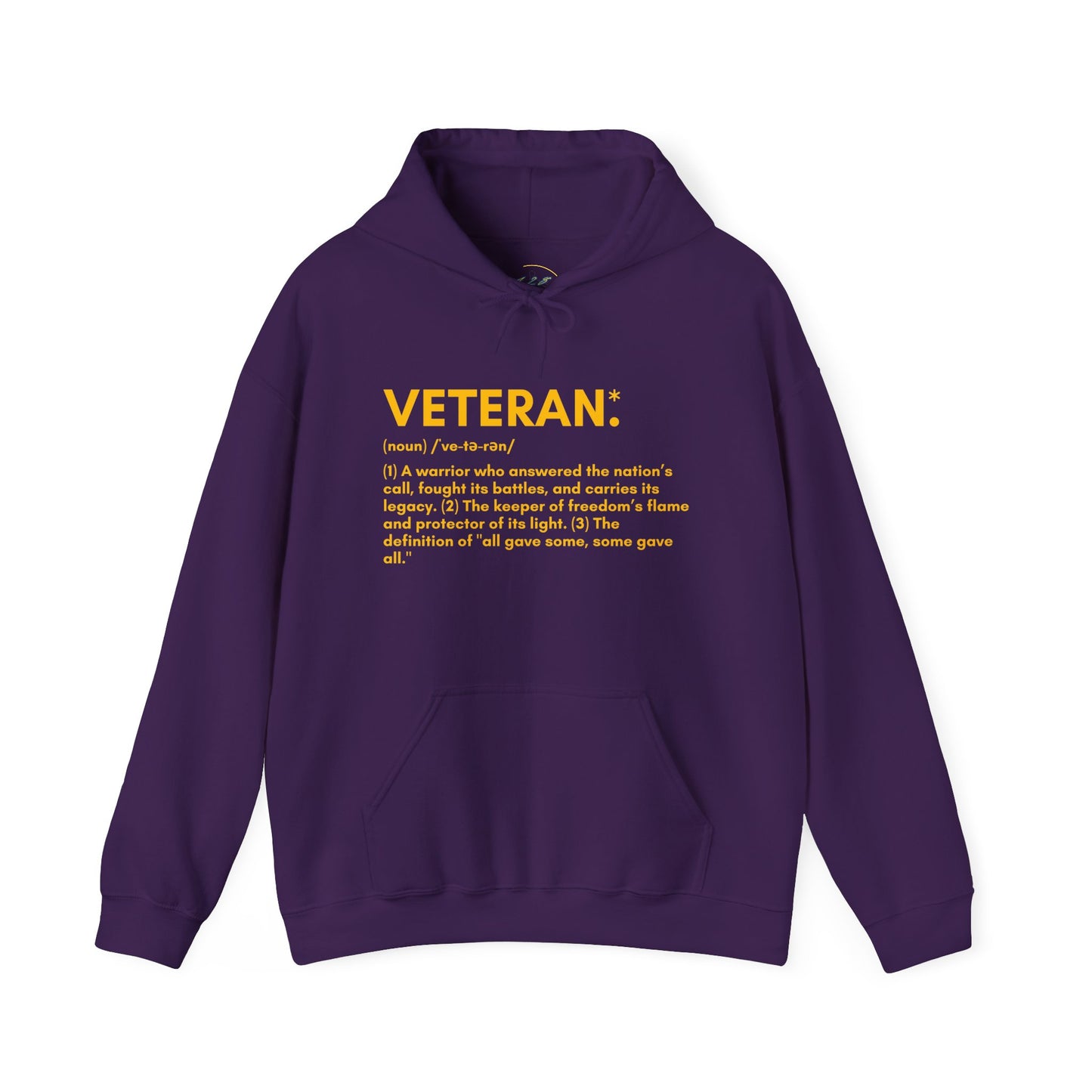 Veteran Definition Hoodie - Military Pride Appreciation Apparel