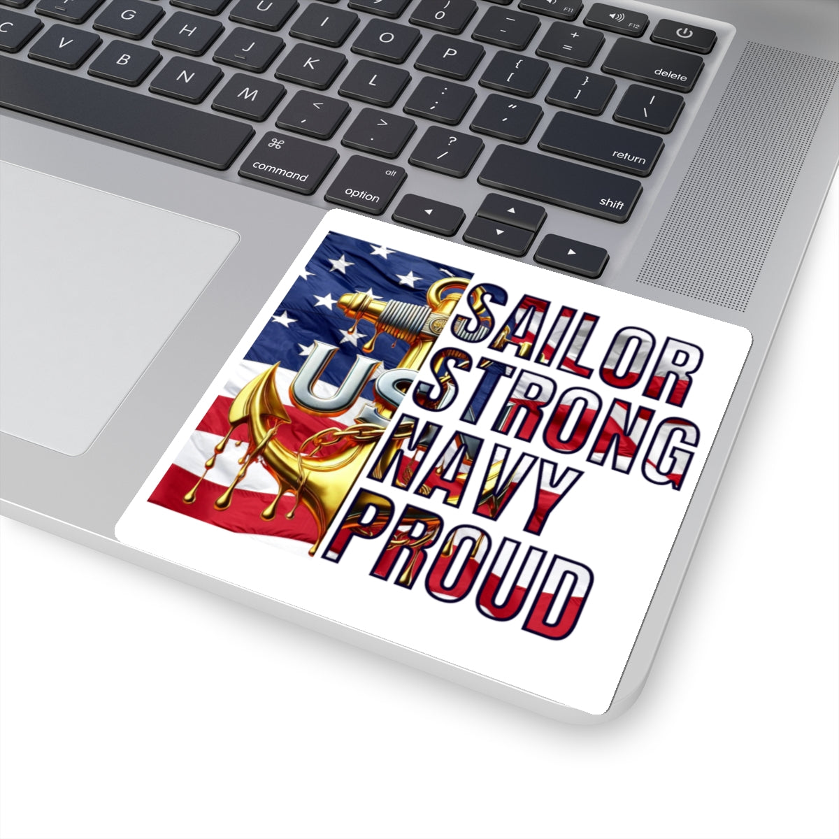 US Navy Chief Petty Officer Sailor Strong Navy Proud Vinyl Decal | CPO Anchor Emblem