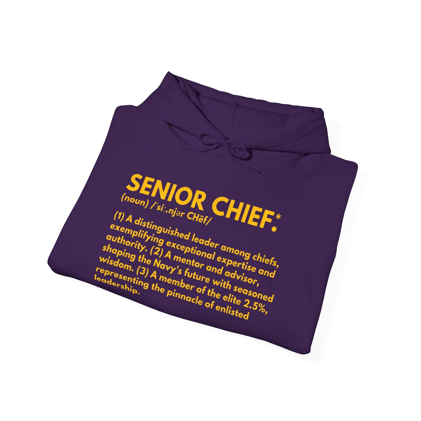 Senior Chief Definition Hoodie - Navy Chief Appreciation Apparel