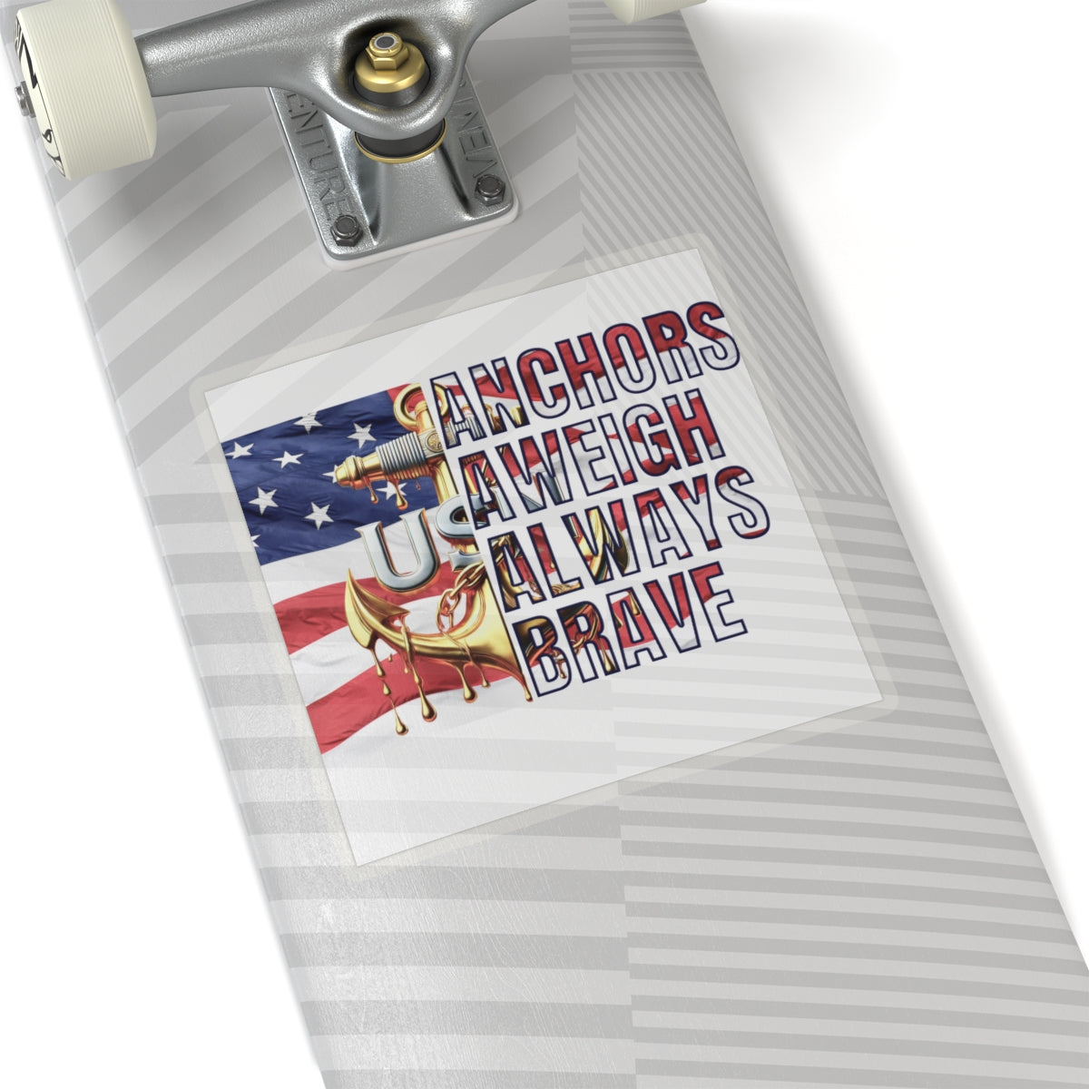 US Navy Chief Petty Officer Anchors Aweigh Always Brave Vinyl Decal | CPO Anchor Emblem