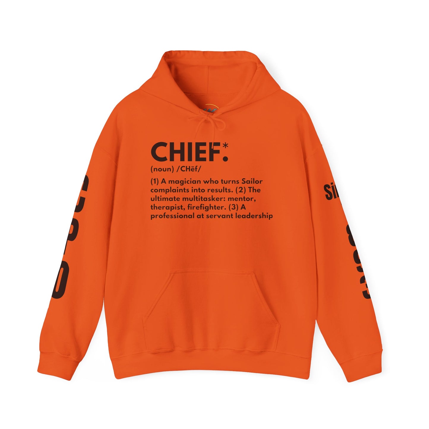 Chief Definition Hoodie - Navy Chief Appreciation Apparel