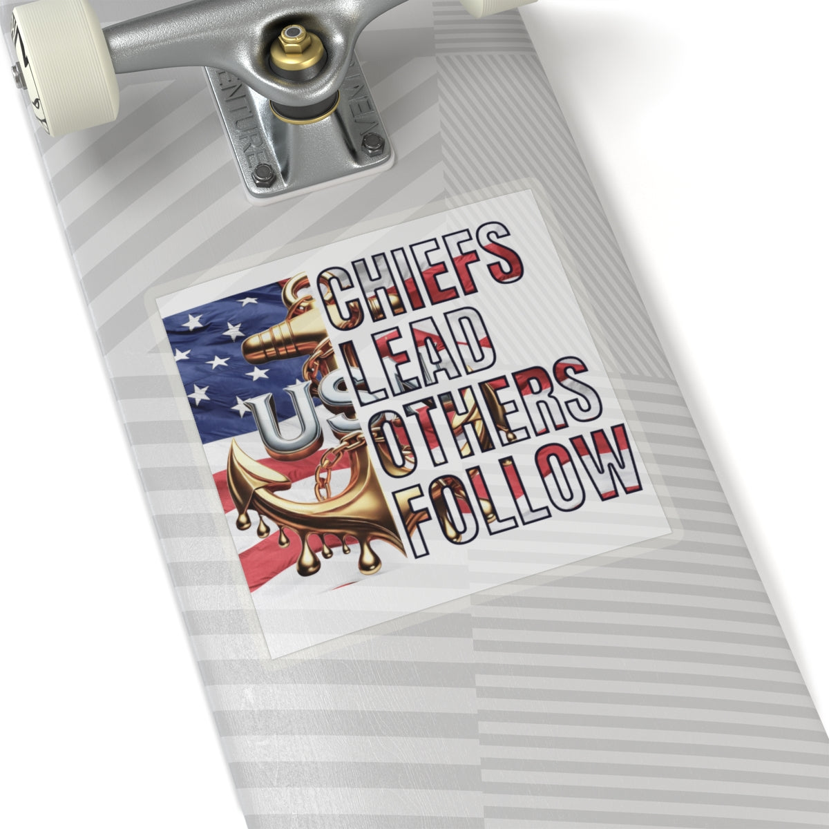 US Navy Chief Petty Officer Chiefs Lead Others Follow Vinyl Decal | CPO Anchor Emblem