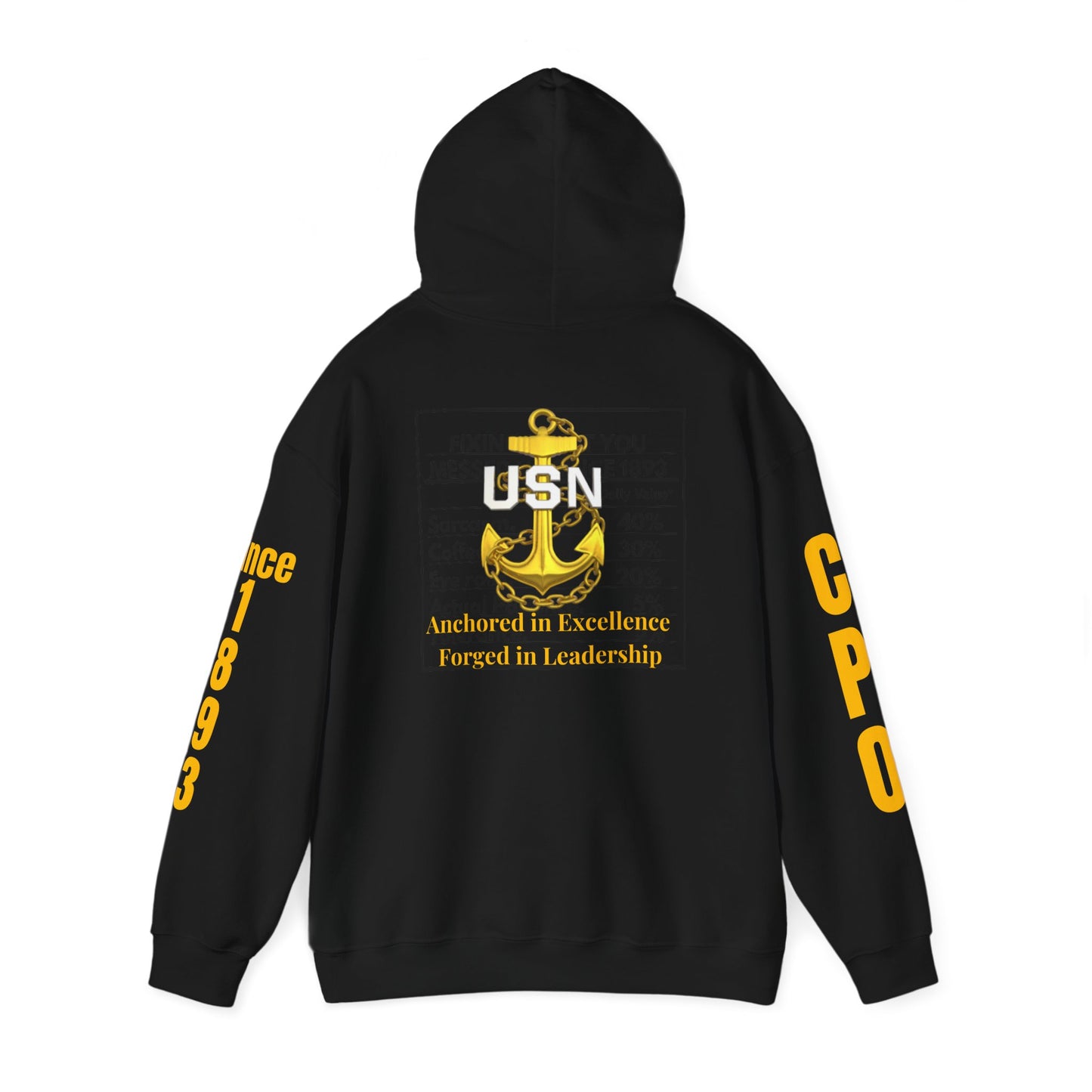 Chief Definition Hoodie - Navy Chief Appreciation Apparel