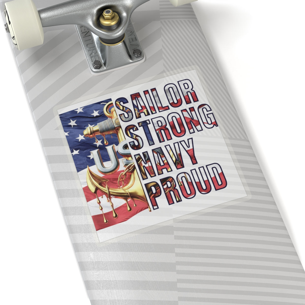 US Navy Chief Petty Officer Sailor Strong Navy Proud Vinyl Decal | CPO Anchor Emblem