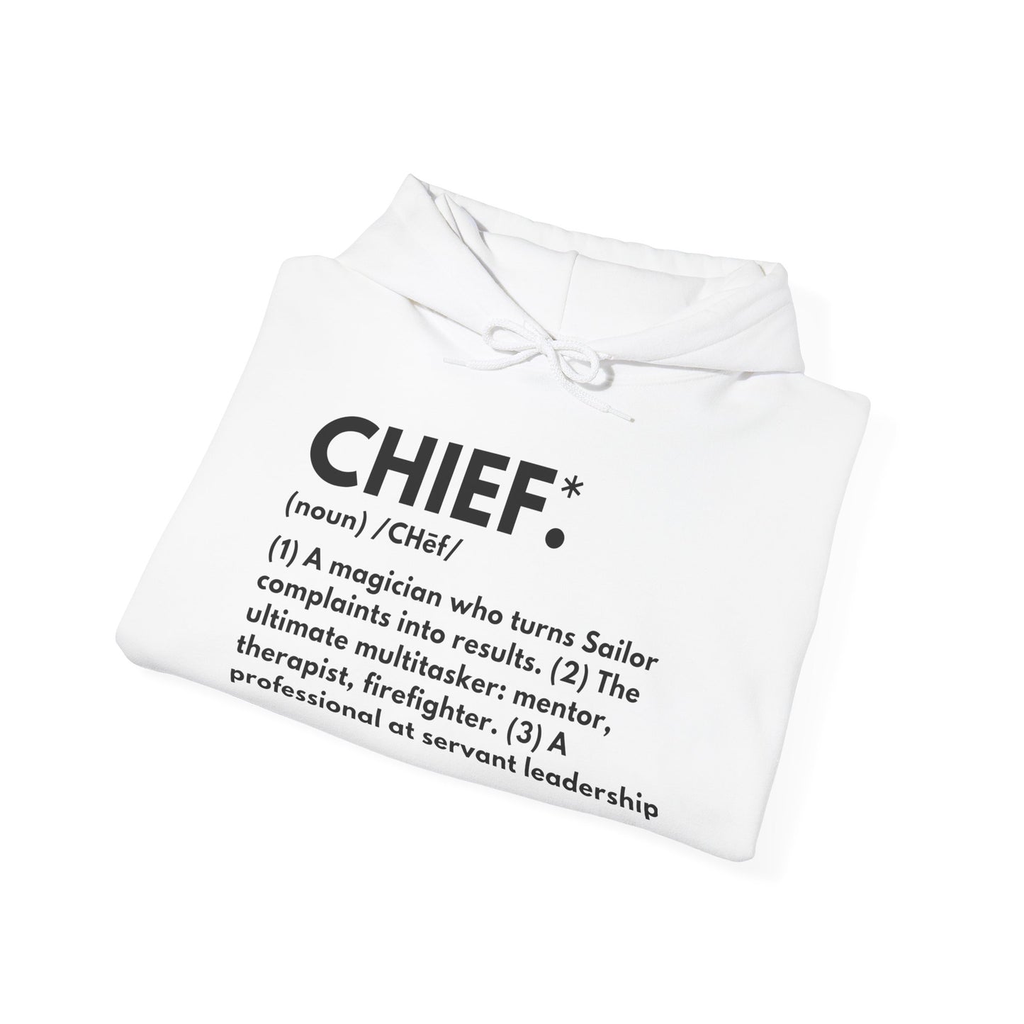 Chief Definition Hoodie - Navy Chief Appreciation Apparel