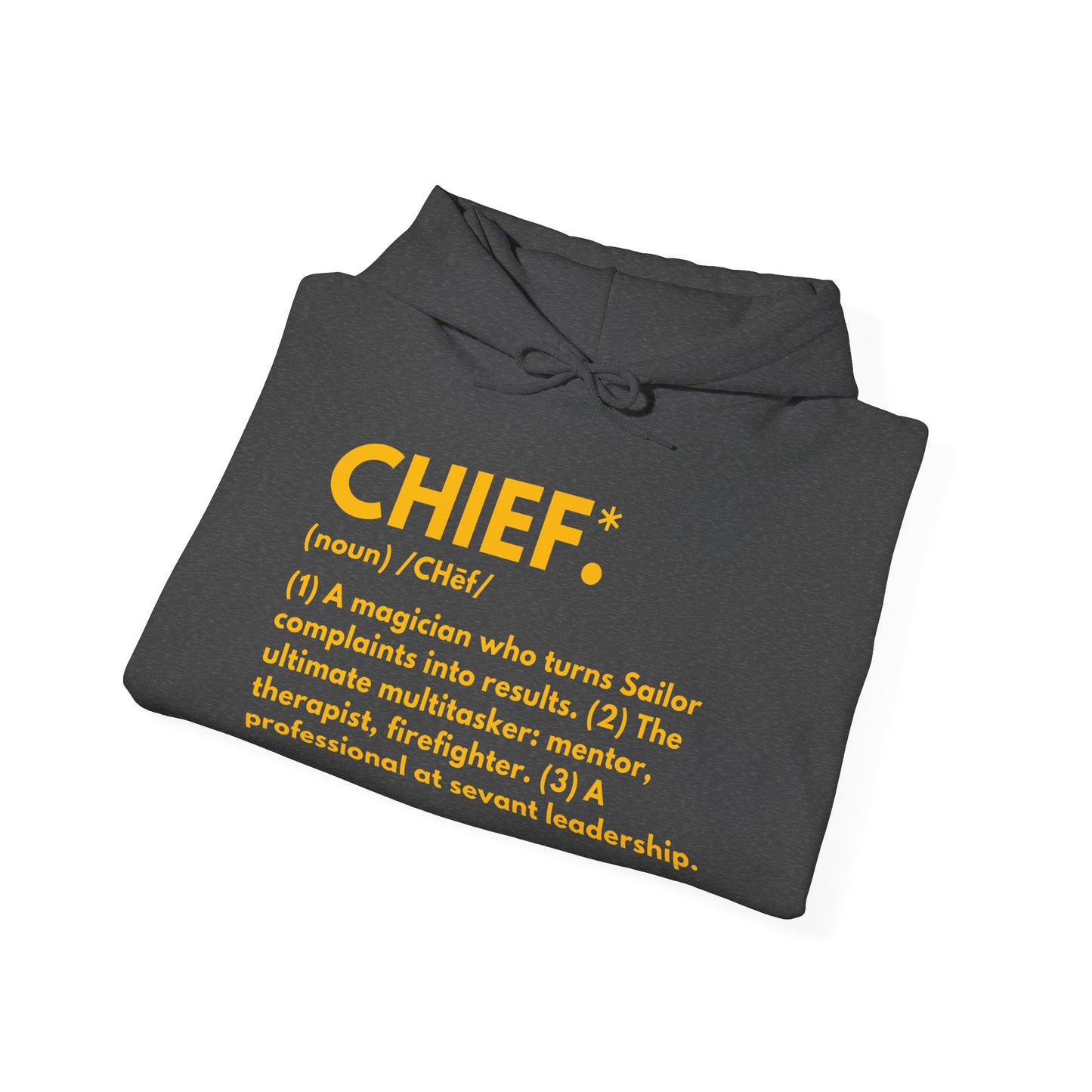 Chief Definition Hoodie - Navy Chief Appreciation Apparel